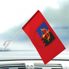 Автомобільний прапорець 643 окремий зенітний кулеметний батальйон малиновий